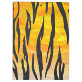 タイガーブラック&オレンジプリント クリップボード (裏面)