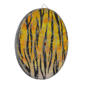 タイガーブラック&オレンジプリント ダーツボード (正面左)