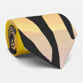 タイガーブラック&オレンジプリント ネクタイ (ロール)