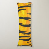 タイガーブラック&オレンジプリント ボディピロー (正面縦)