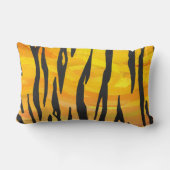 タイガーブラック&オレンジプリント ランバークッション (裏面)