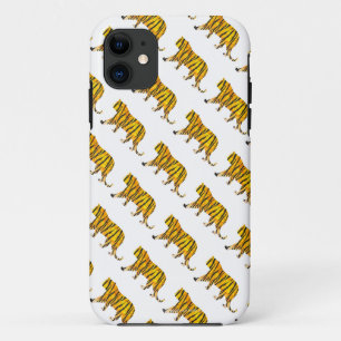 タイガーブラック&オレンジプリント iPhone 11 ケース