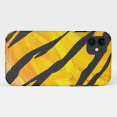 タイガーブラック&オレンジプリント Case-Mate iPhoneケース (裏面(横))