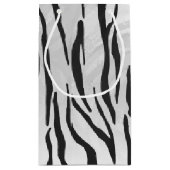 タイガーブラック&ホワイトプリント スモールペーパーバッグ (裏面)