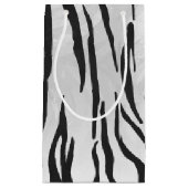 タイガーブラック&ホワイトプリント スモールペーパーバッグ (正面)