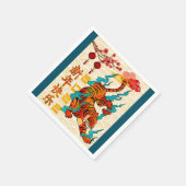 タイガーブルー旧正月 スタンダードカクテルナプキン (角)