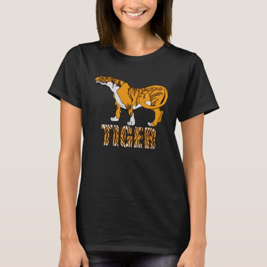 タイガープラスタイガー文字 Tシャツ (正面)