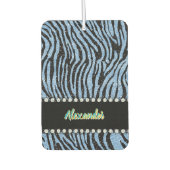 タイガープリントとモノグラム カーエアーフレッシュナー (正面)