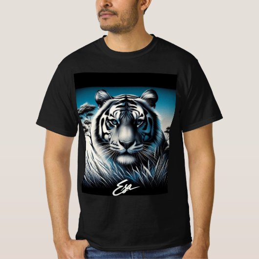 タイガープリントをTシャツに Tシャツ (正面)