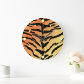 タイガープリントウォールクロック ラージ壁時計 (ホーム)