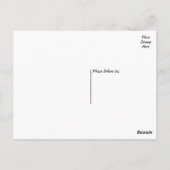 タイガープリントサンキュー金ゴールドブラックストライプ結婚ズ ポストカード (裏面)