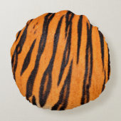 タイガープリントテクスチャ ラウンドクッション (裏面)