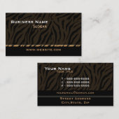 タイガープリントブラ男らしック 名刺 (正面/裏面)