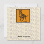 タイガープリントプロフェッショナル事業 サンキューカード (裏面)