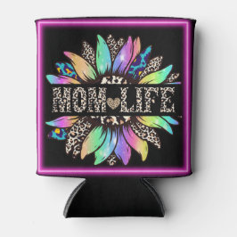 タイガープリントママ数々のライフカラー花クーラーボックス 缶クーラー