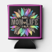 タイガープリントママ数々のライフカラー花クーラーボックス 缶クーラー (裏面)