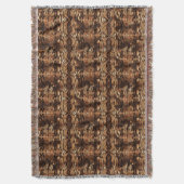 タイガープリント抽象芸術 スローブランケット (正面縦)