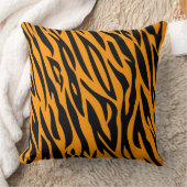 タイガープリント-クラシック動物のストライプパターン クッション (ブランケット)
