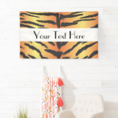 タイガープリント、タイガーストライプアニマルプリント、ジャングル 横断幕 (インサイチュ)