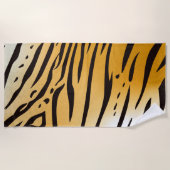 タイガープリント ビーチタオル (正面)