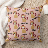 タイガーヘアキャットオンピーチ クッション (ブランケット)