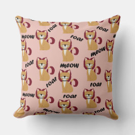 タイガーヘアキャットオンピーチ クッション