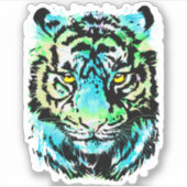 タイガーヘッドのシール – Tiger Sticker シール (正面)