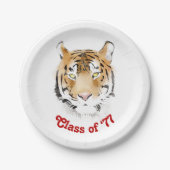 タイガーヘッドウォーターカラークラス懇親会パーティー ペーパープレート (正面)