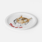 タイガーヘッドウォーターカラークラス懇親会パーティー ペーパープレート (アングル)