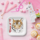 タイガーヘッドウォーターカラークラス懇親会パーティー ペーパープレート (パーティー)