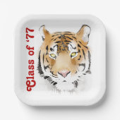 タイガーヘッドウォーターカラークラス懇親会パーティー ペーパープレート (正面)