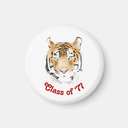 タイガーヘッドウォーターカラークラス懇親会パーティー マグネット (正面)