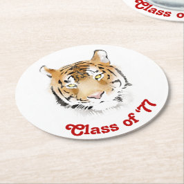 タイガーヘッドウォーターカラークラス懇親会パーティー ラウンドペーパーコースター