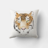 タイガーヘッドウォーター色スケッチ野生猫 クッション (裏面)