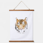 タイガーヘッドウォーター色スケッチ野生猫 吊り下げ型タペストリー (正面)