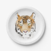 タイガーヘッドウォーター色スケッチ ペーパープレート (正面)