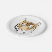 タイガーヘッドウォーター色スケッチ ペーパープレート (アングル)