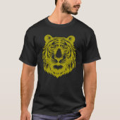 タイガーヘッド、動物愛好家 Tシャツ (正面)