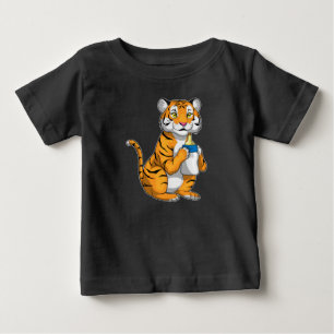タイガーベビーミルクボトル ベビーTシャツ