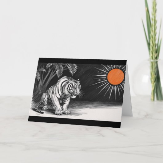 タイガーペンシルのスケッチ カード (正面)
