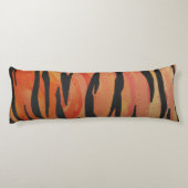 タイガーホットオレンジとブラックプリント ボディピロー (裏面)