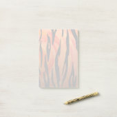 タイガーホットオレンジとブラックプリント ポストイット (デスク上)