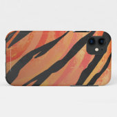 タイガーホットオレンジとブラックプリント Case-Mate iPhoneケース (裏面(横))