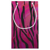 タイガーホットピンクアンドブラックプリント スモールペーパーバッグ (裏面)