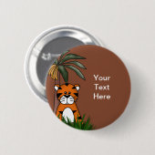 タイガーボタン 缶バッジ (正面&裏面)