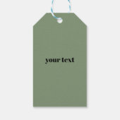 タイガーボーイパーティー、動物のジャングル ギフトタグ (裏面)