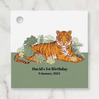 タイガーボーイパーティー、動物のジャングル フェイバータグ