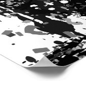 タイガーポスターアート |タイガースケッチ |白黒 ポスター (角)