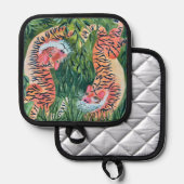 タイガーポットホルダー 鍋敷き (正面/裏面)