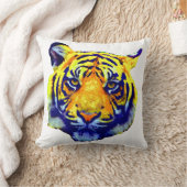 タイガーポップ・アートの・アート クッション (ブランケット)